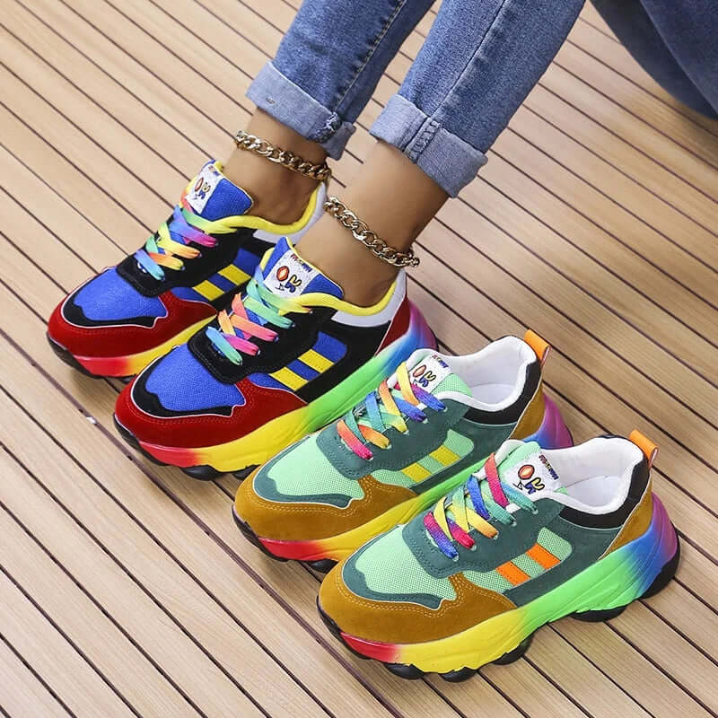 Women's Colorful Chunky Trainers