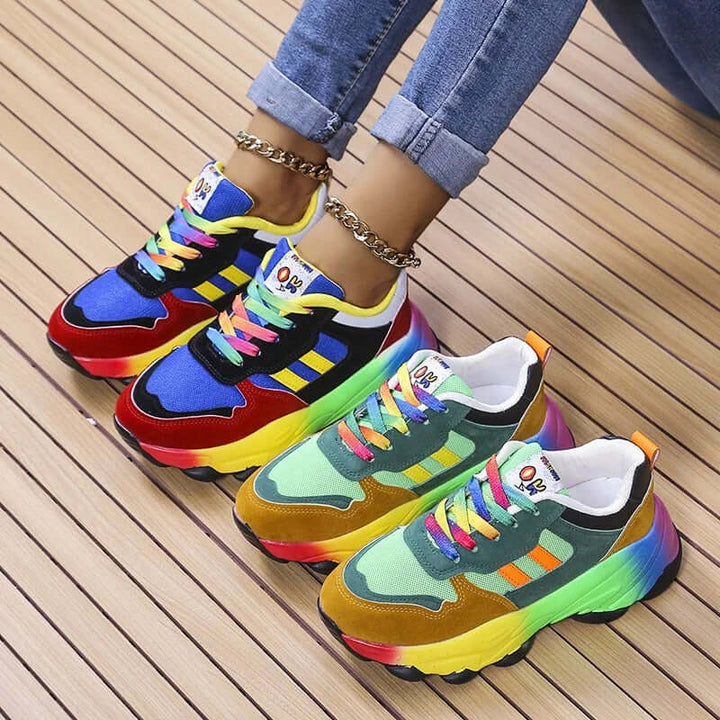 Women's Colorful Chunky Trainers