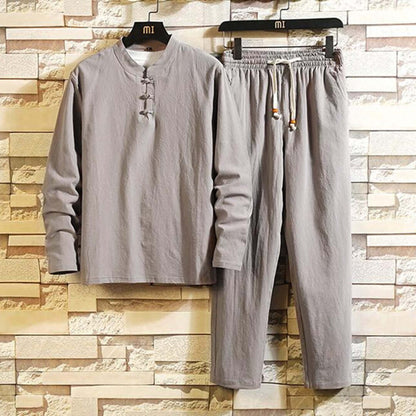 Men's Casual Two-Piece Set - Polyester