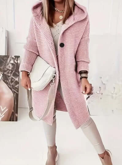 Women's Loose Hooded Cardigan