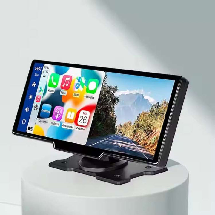 "10.25” Wireless CarPlay & Android Auto Display, HD screen with sleek design, enhances dashboard entertainment and navigation