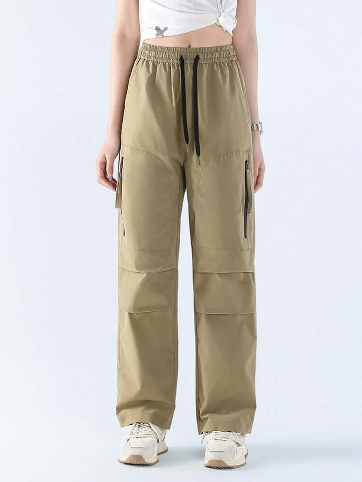 Women's Loose Straight Waterproof Trousers
