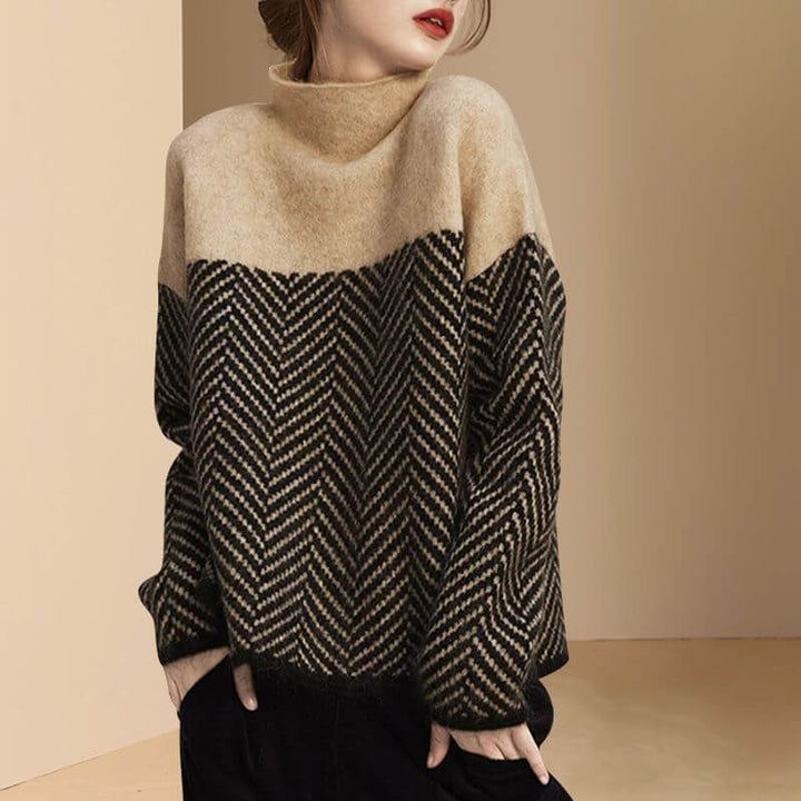Women's Striped Knitted Jumper