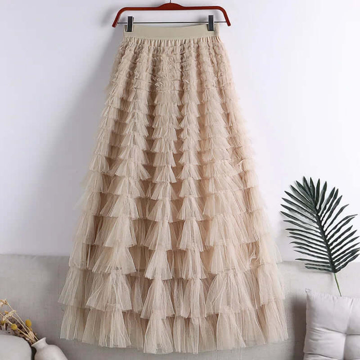 Women's Tiered Maxi Skirt