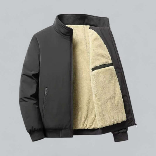 Men's Water-Resistant Fleece Winter Jacket