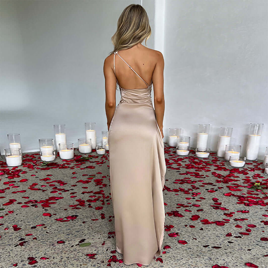 Women's Elegant Long Satin Dress
