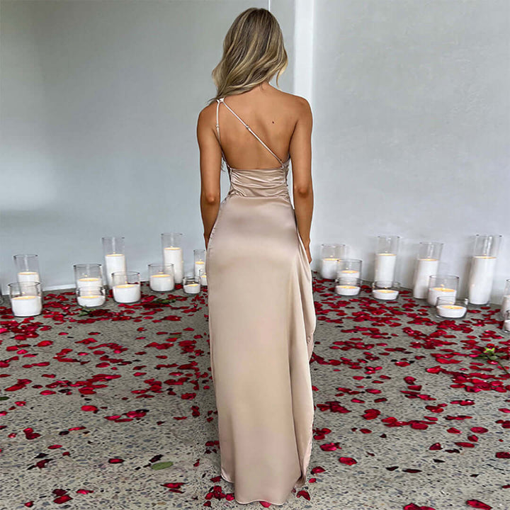 Women's Elegant Long Satin Dress