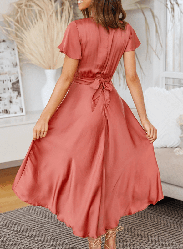 Elegant Midi Dress with Split