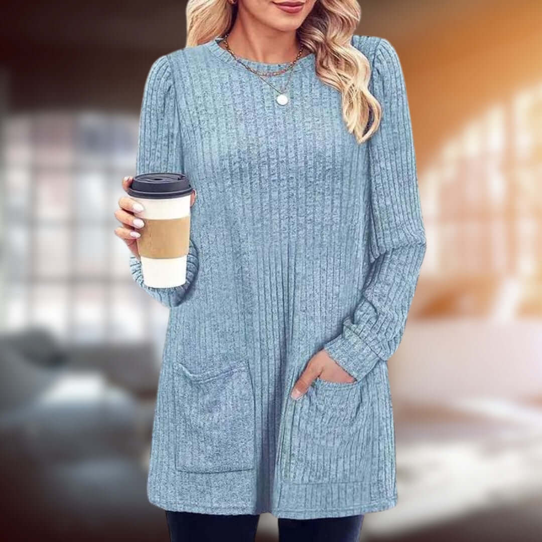 Women's Cotton Blend Medium Length Sweater