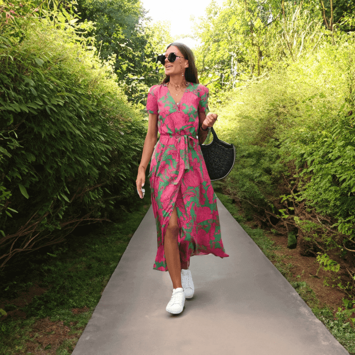 Colorblock Cotton Summer Dress