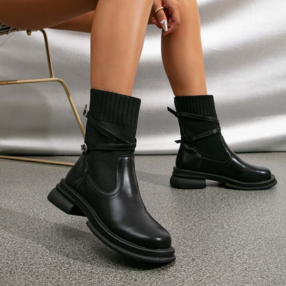 Women's Faux Leather Ankle Boots