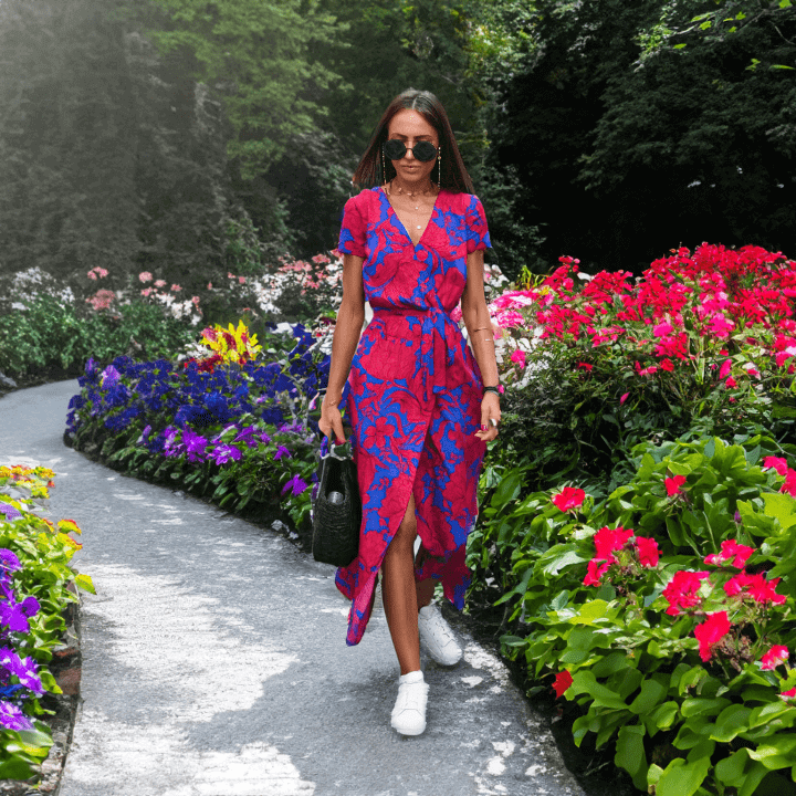 Colorblock Cotton Summer Dress
