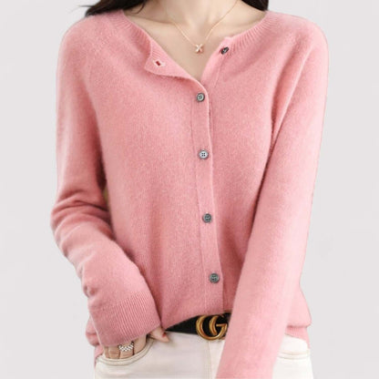 Women's Cashmere & Wool Open-Neck Cardigan