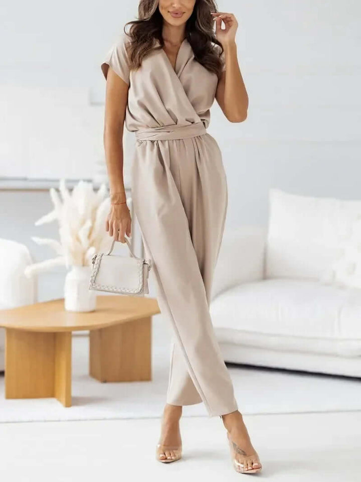 Tailored Wrap Jumpsuit