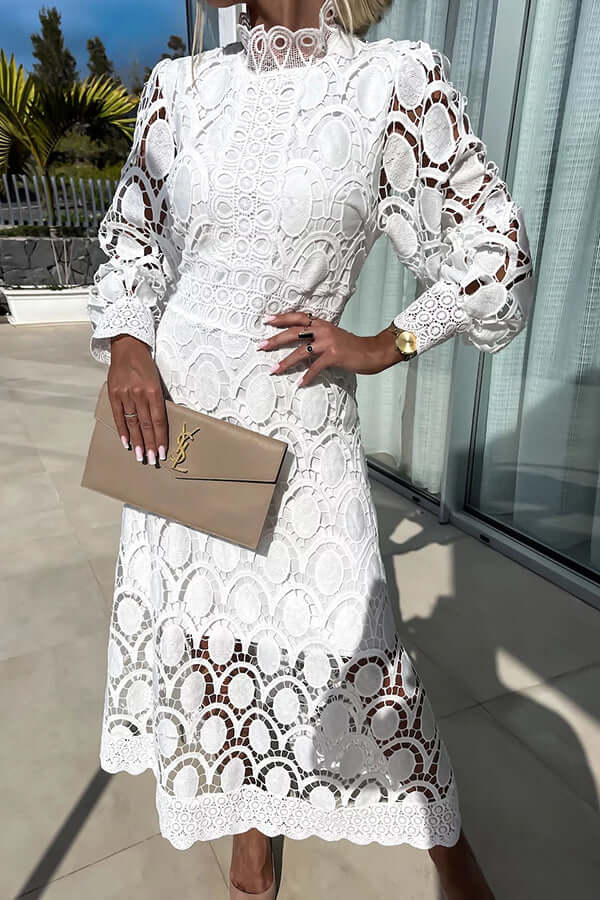 Women's Lace Midi Dress