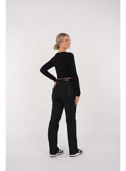 Women's Straight Leg Diamond Jeans