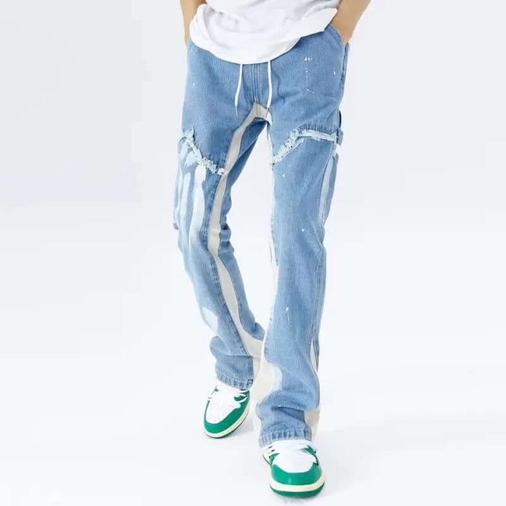 Men's Baggy Flared Jeans
