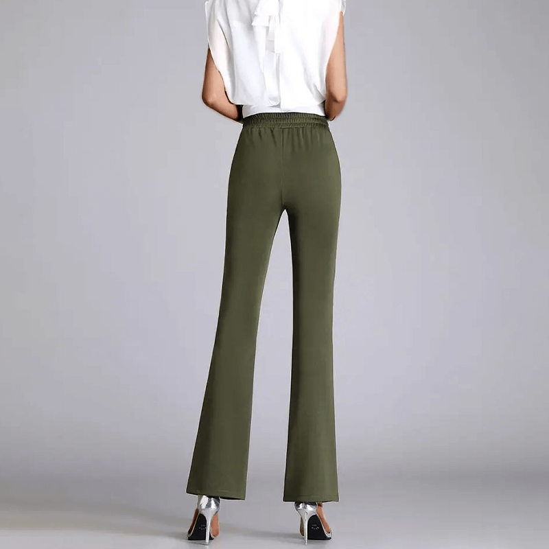 Women's High-Waisted Wide-Leg Trousers