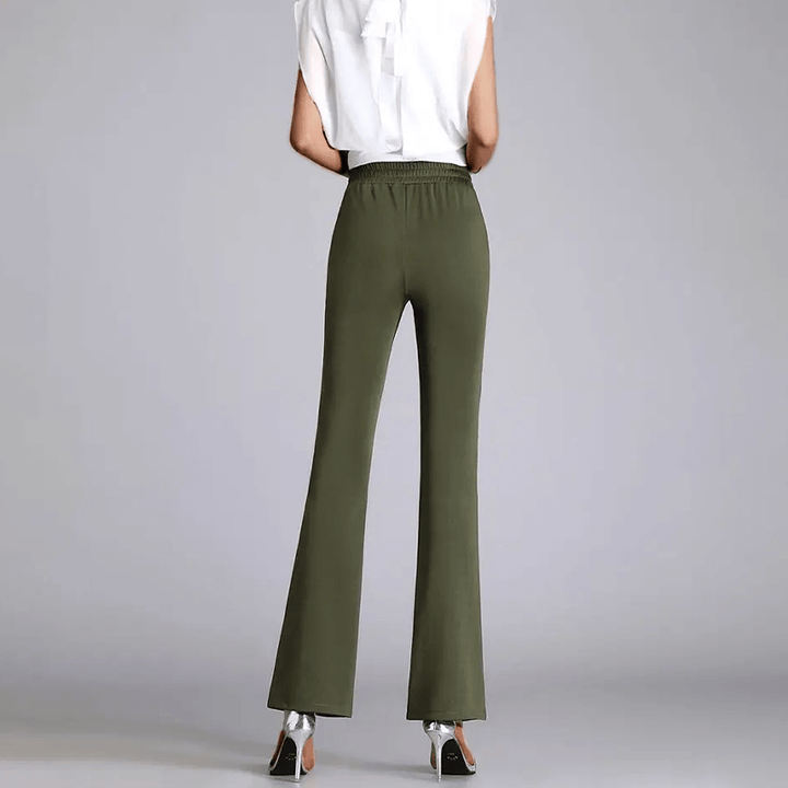 Women's High-Waisted Wide-Leg Trousers