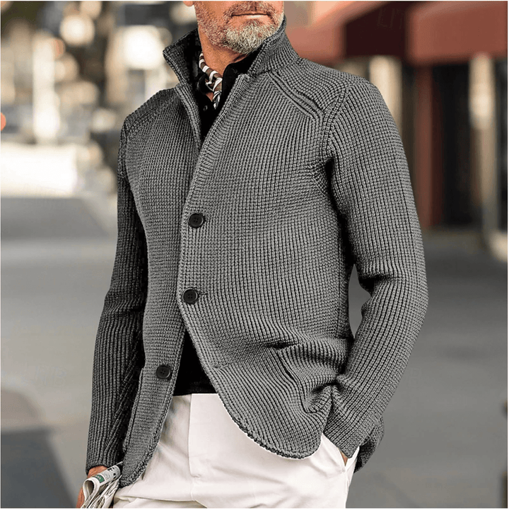 Knit Cotton Cardigan Sweater