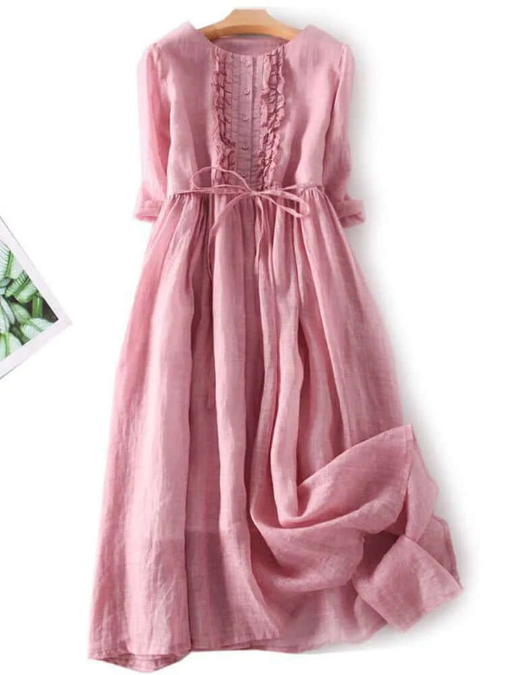 Women's Cotton Linen Dress