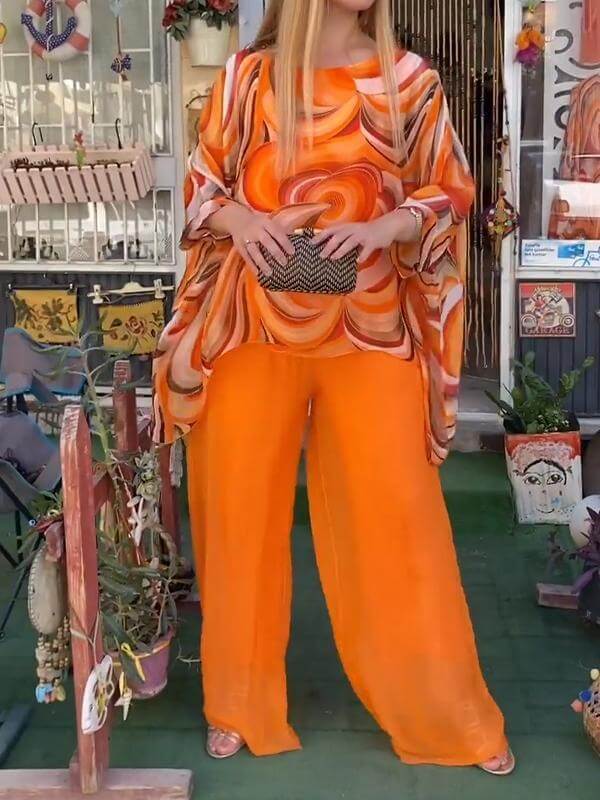 Women's Two-Piece Chiffon Set