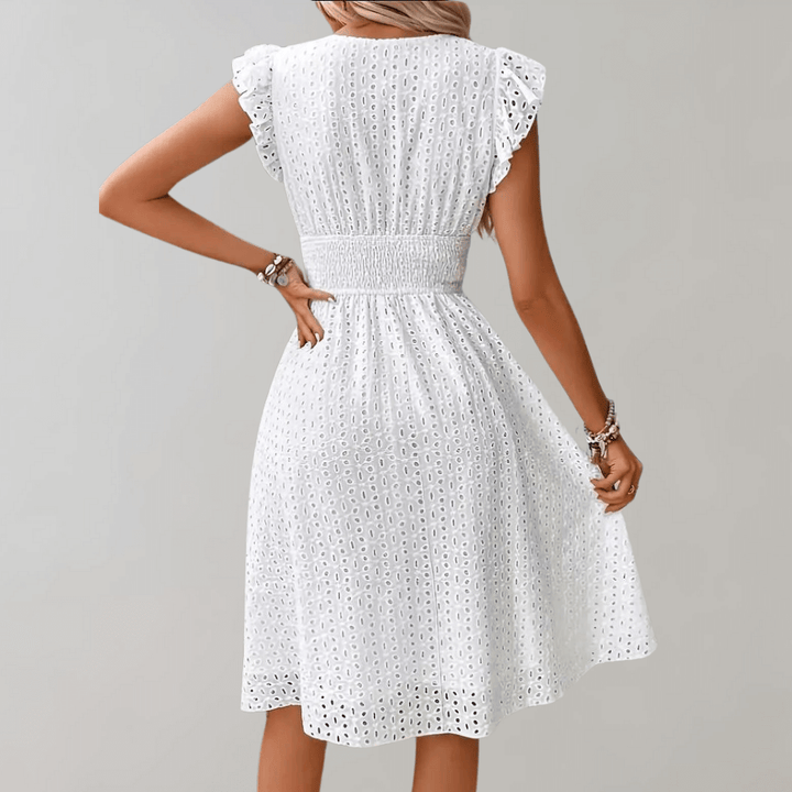 Women's Casual Cotton Midi Dress