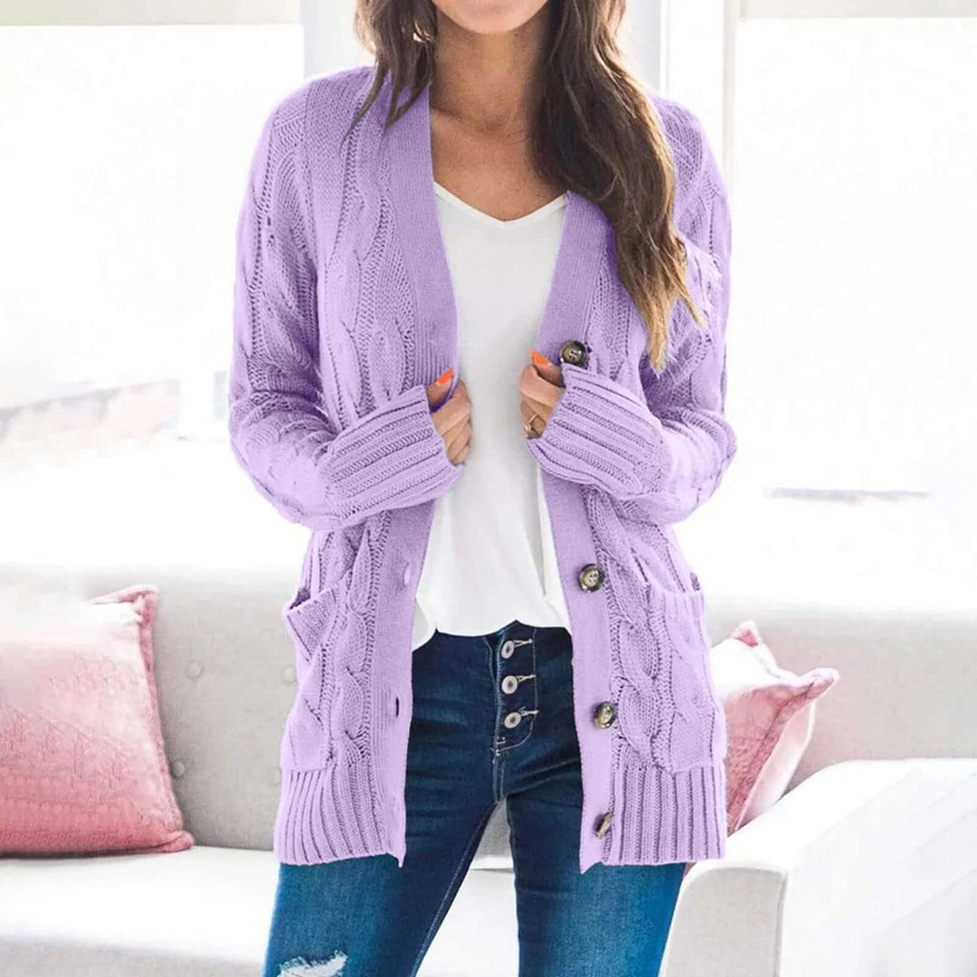Women's Knitted Long Sleeve Sweater