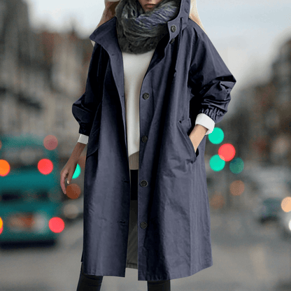 Women's Waterproof Teddy Lined Trench Coat