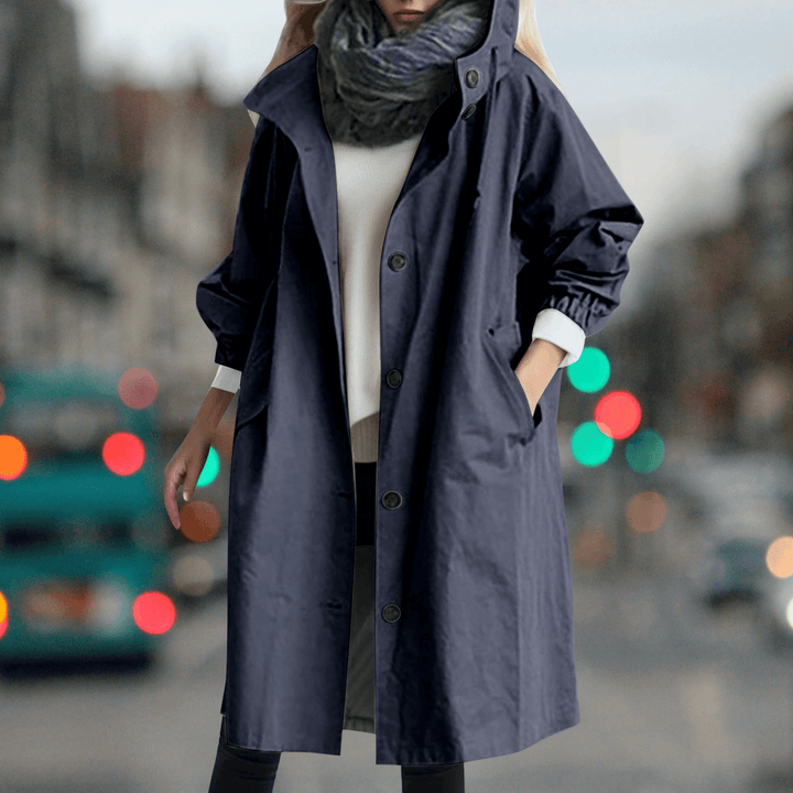 Women's Waterproof Teddy Lined Trench Coat