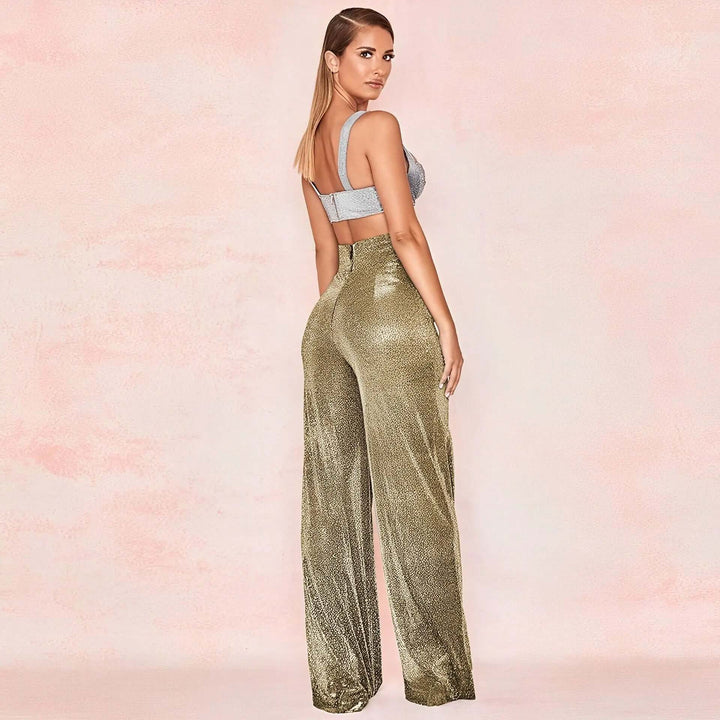 Women's High-Waisted Wide Leg Trousers