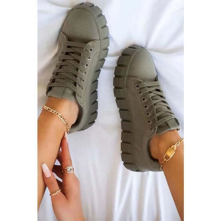 Lightweight Lace-Up Trainer Shoes for Women