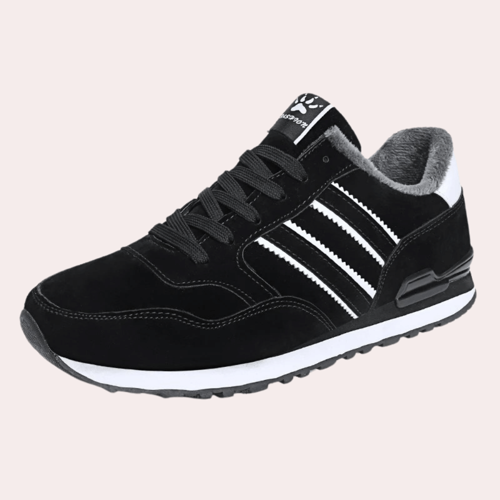 Men's Suede & Textile Low-Top Trainers
