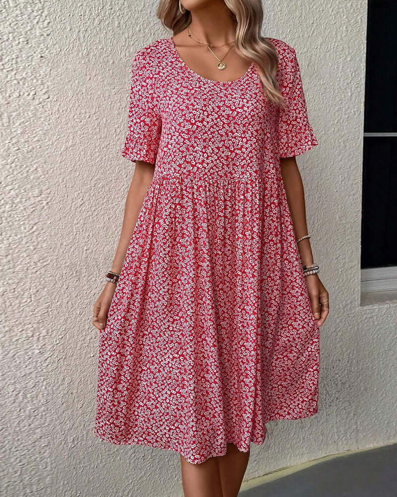 Floral Pattern Dress - Breathable & Lightweight