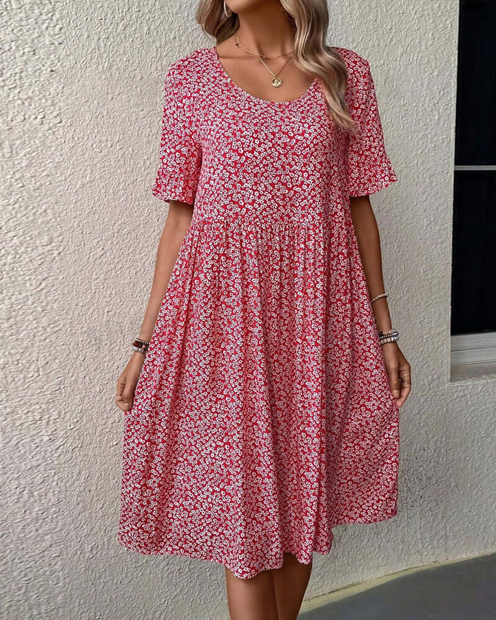 Floral Pattern Dress - Breathable & Lightweight