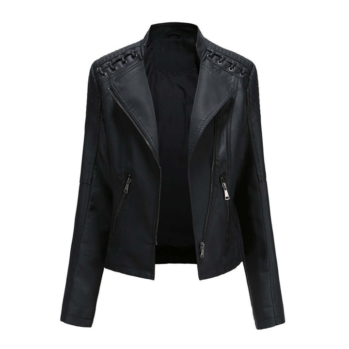 Women's Faux Leather Biker Jacket