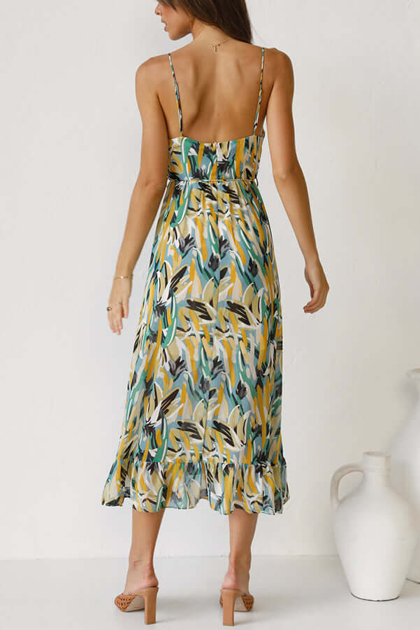 Women's Floral Print Midi Dress