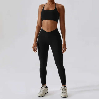 Women's  High-Waisted Leggings & Sports Bra
