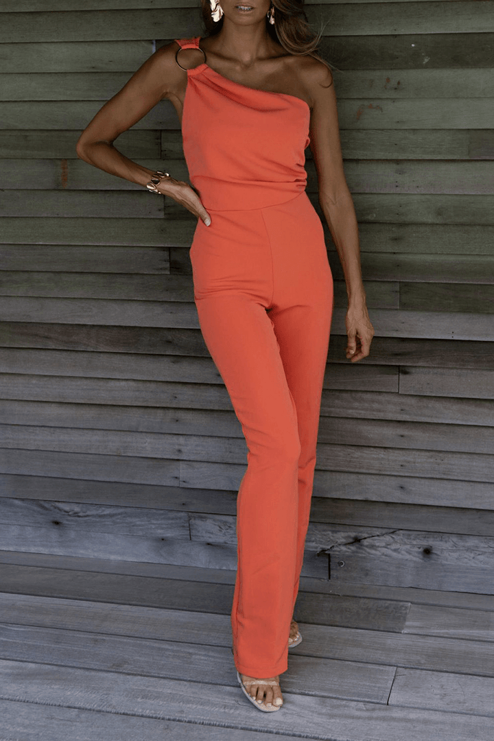 Elegant One-Shoulder Jumpsuit