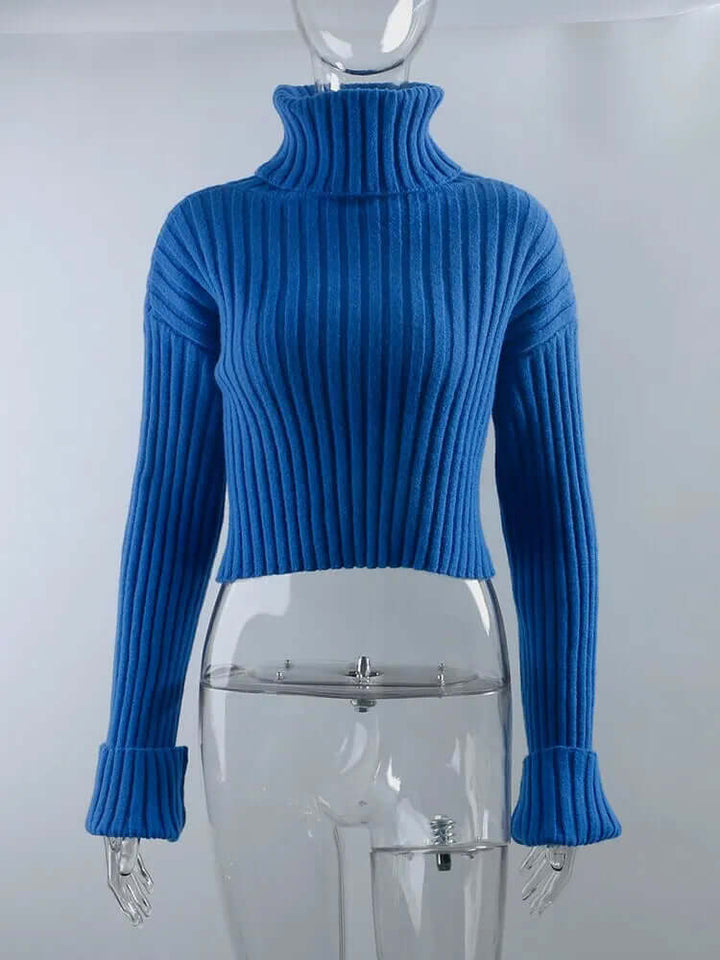 Women's Winter Long Sleeve Knitted Pullover Sweater