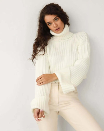 Women's Winter Long Sleeve Knitted Pullover Sweater
