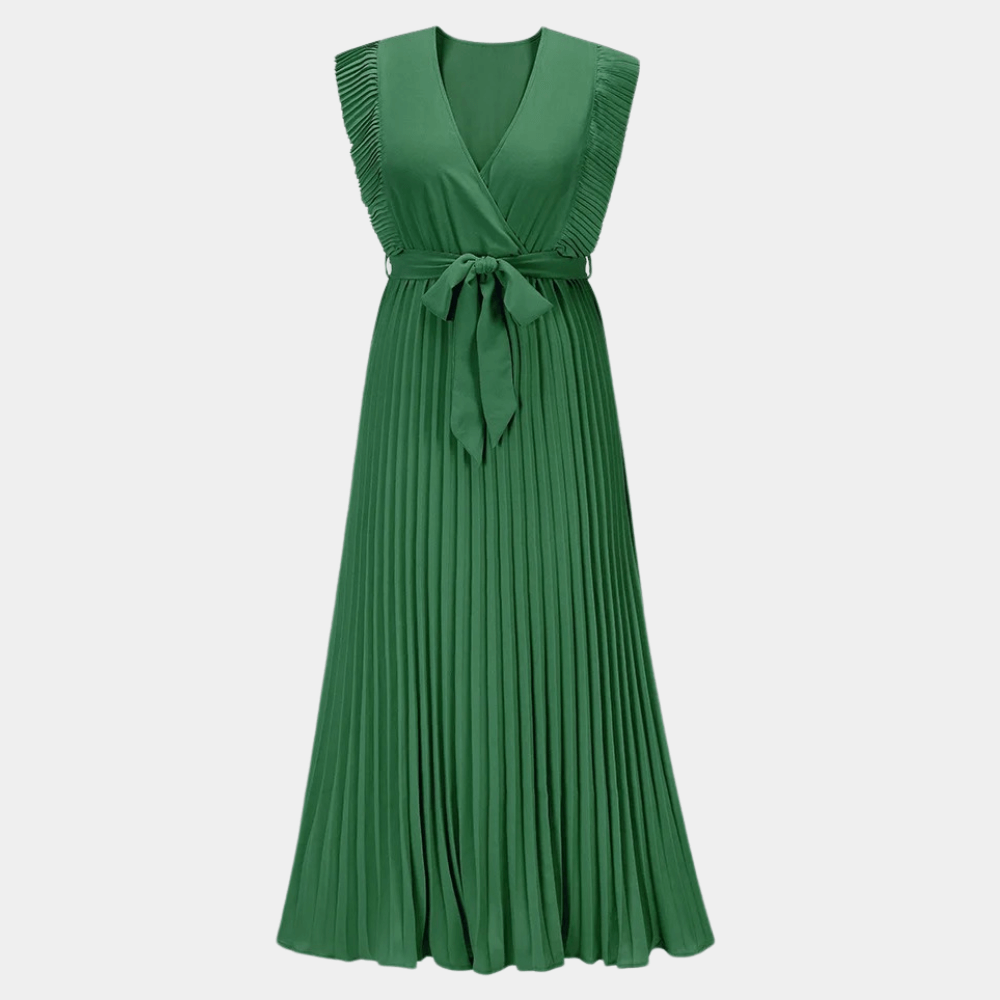 Elegant Long Dress with V-Neck