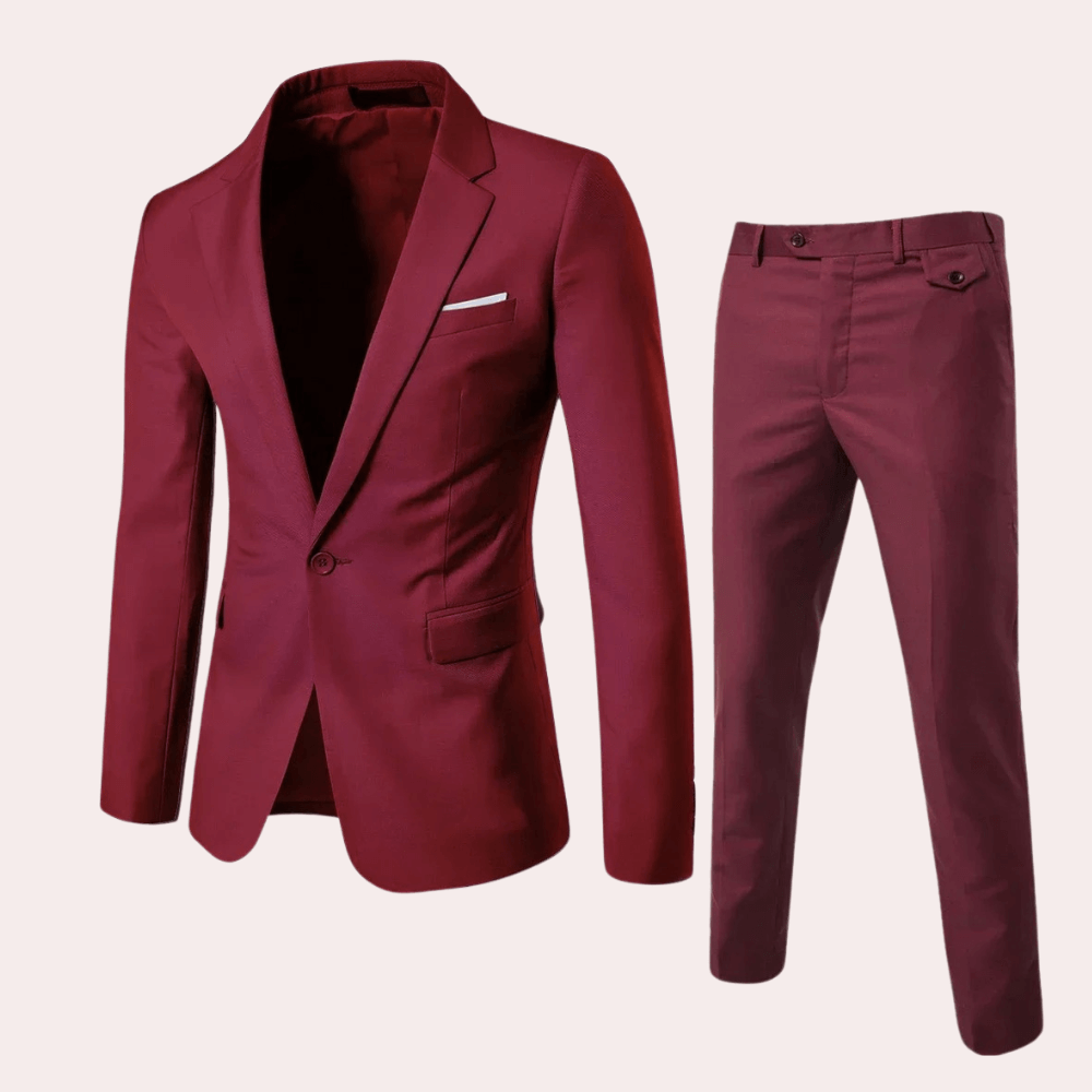 Men's Formal 2-Piece Suit - Tailored Fit