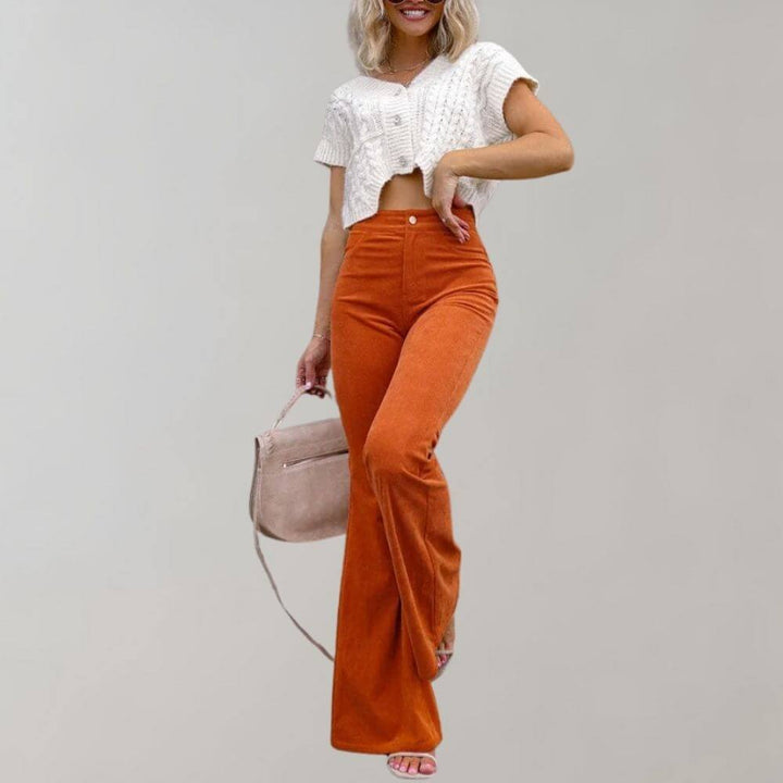 Women's High-Waisted Wide Leg Trousers