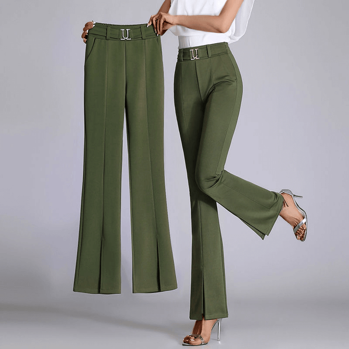 Women's High-Waisted Wide-Leg Trousers