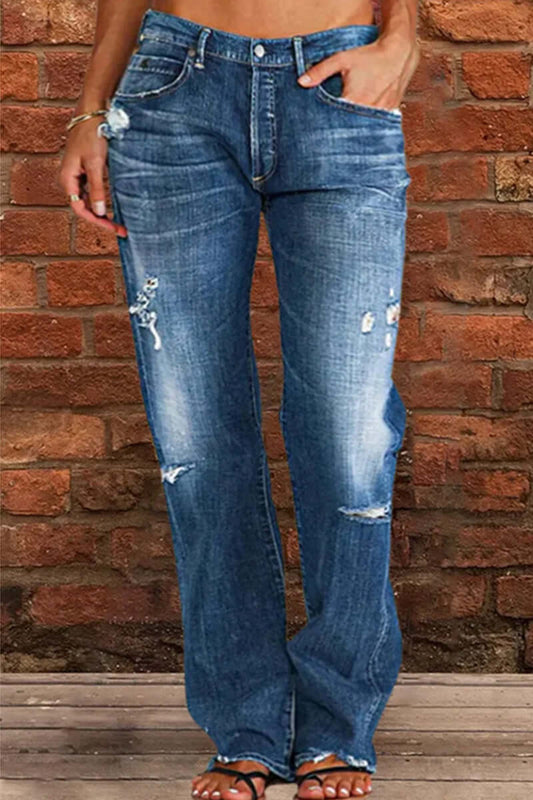 Women's Straight Leg Casual Jeans