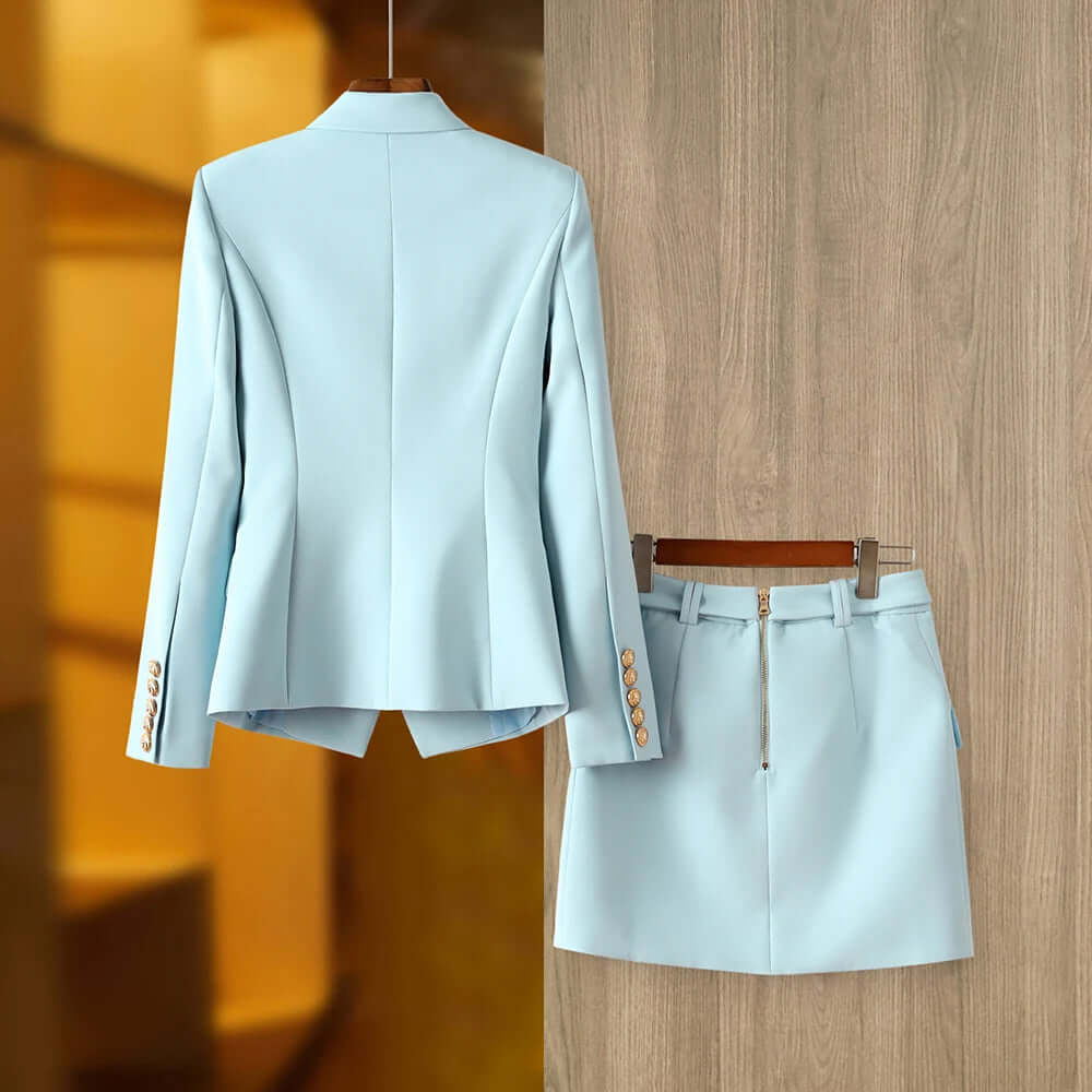 Tailored Blazer and Skirt Set
