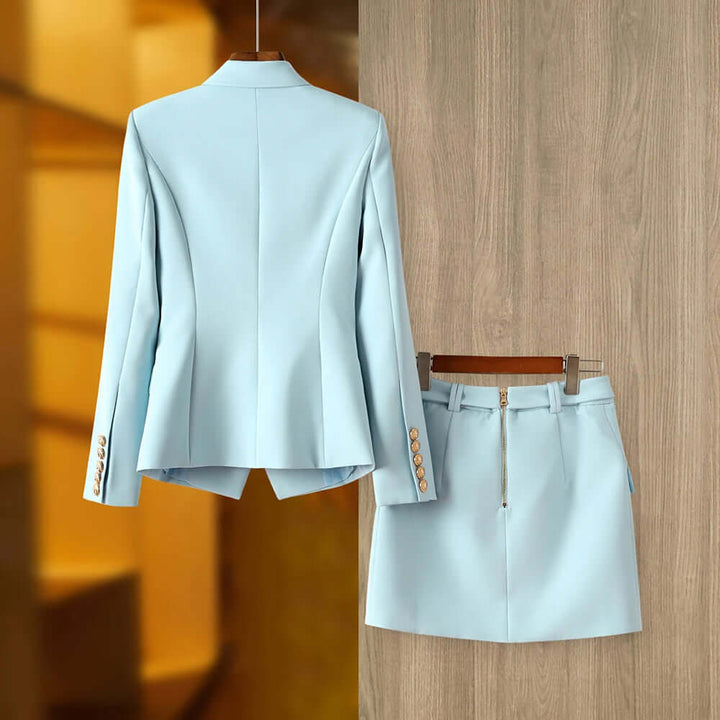 Tailored Blazer and Skirt Set