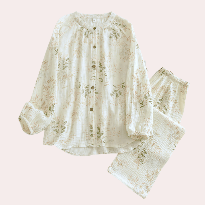 Women's Floral Cotton Pyjama Set