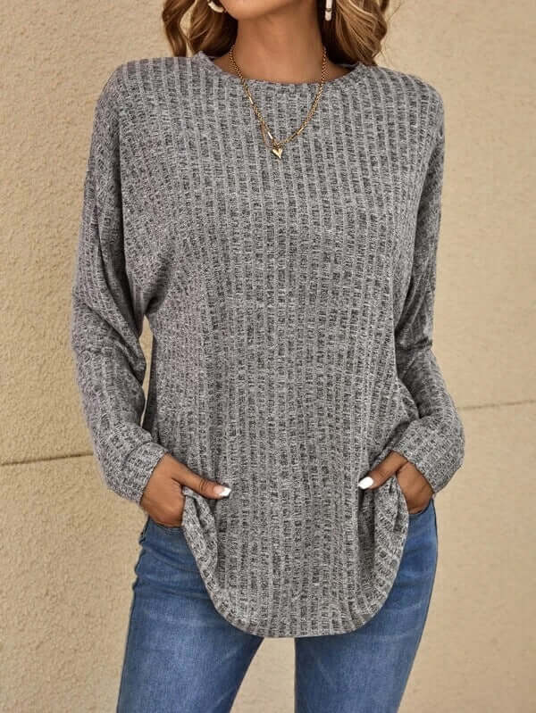 Women's Knitted Stretchy Casual Top